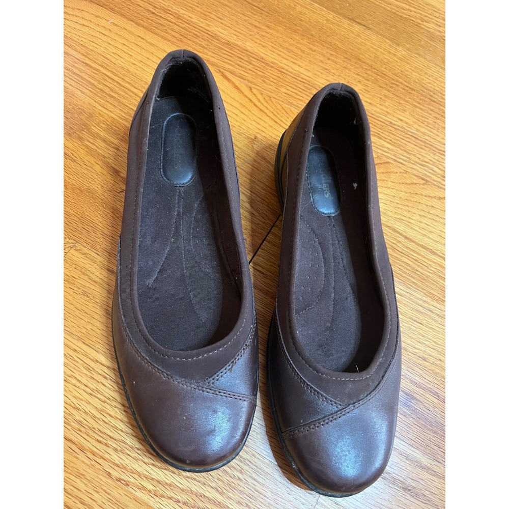 Cobbie Cuddlers Eleanor Brown Leather Slip On Loafers Flats 10W
